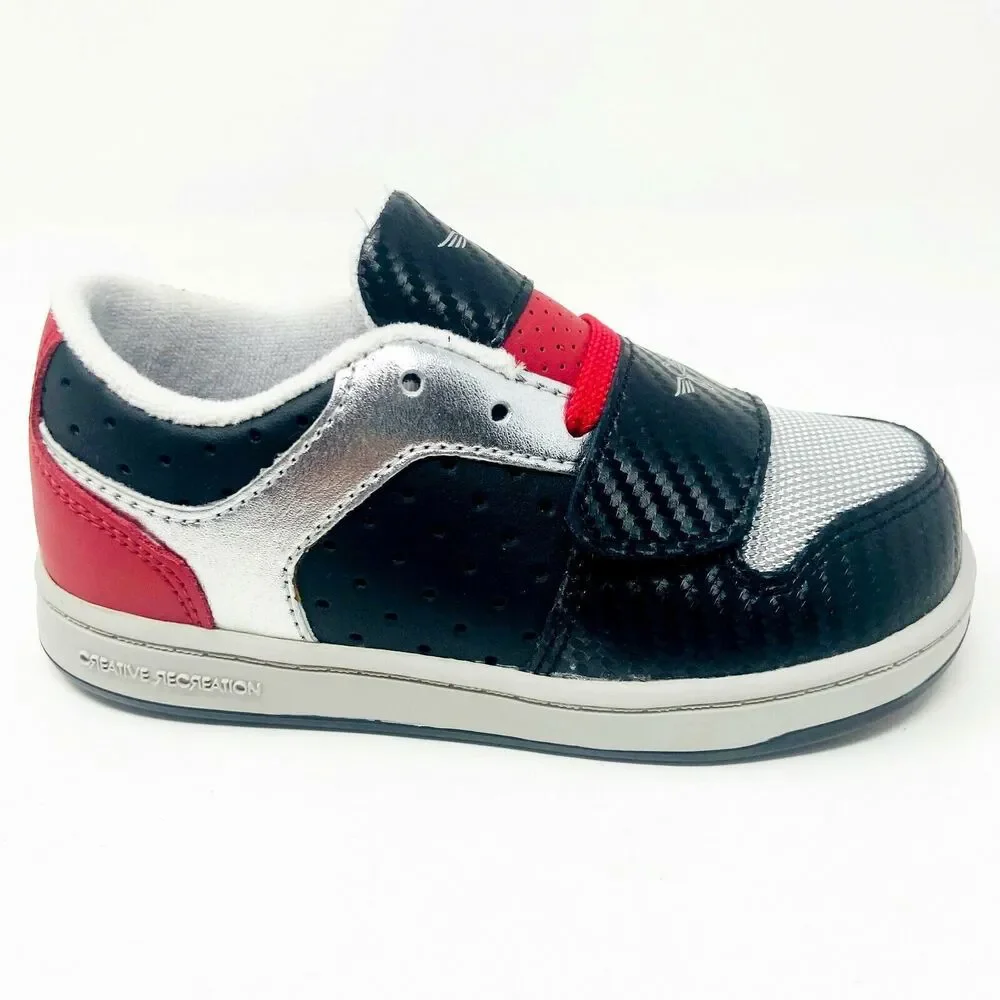 Creative Recreation Cesario Lo Black Silver Red Toddler Baby Sneakers